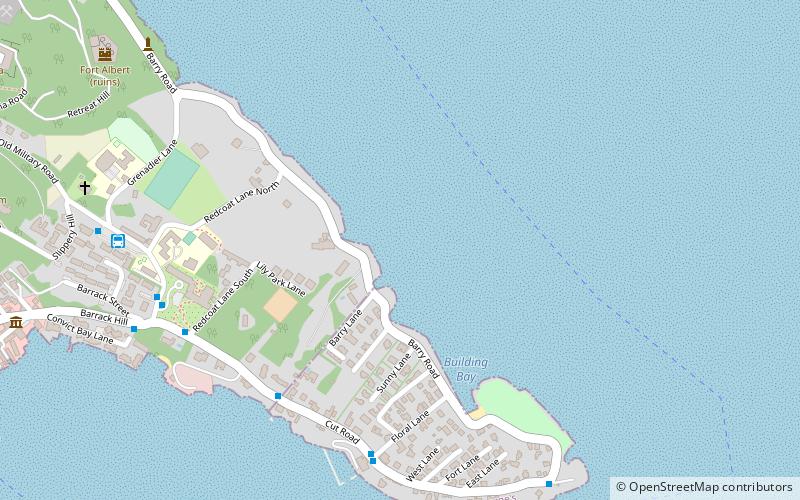 horseshoe bay beach st georges location map