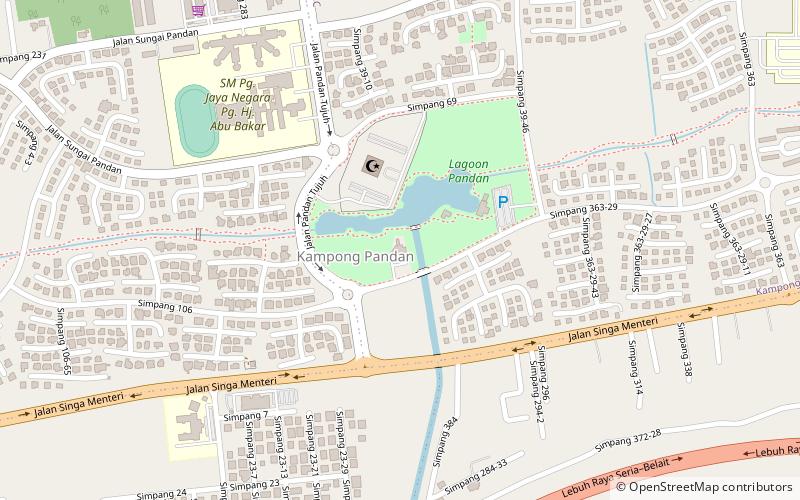 kampong pandan library kuala belait location map