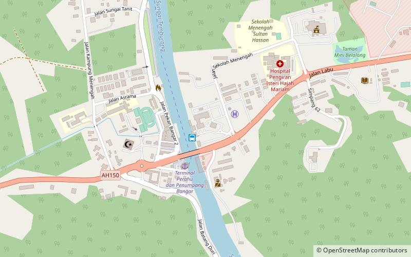 mukim bangar brunei location map