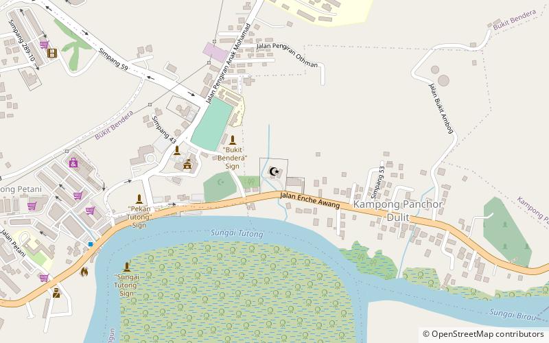 hassanal bolkiah mosque pekan tutong location map