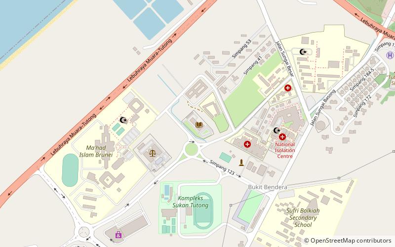 Tutong District Library location map