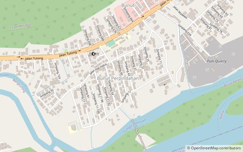 Bunut Perpindahan location map