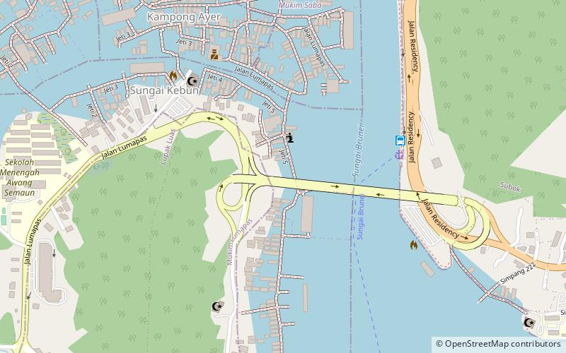 sungai kebun bandar seri begawan location map