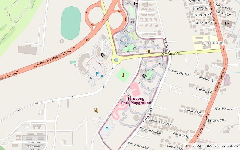 Jerudong Park location map