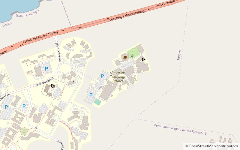 universiti teknologi brunei bandar seri begawan location map