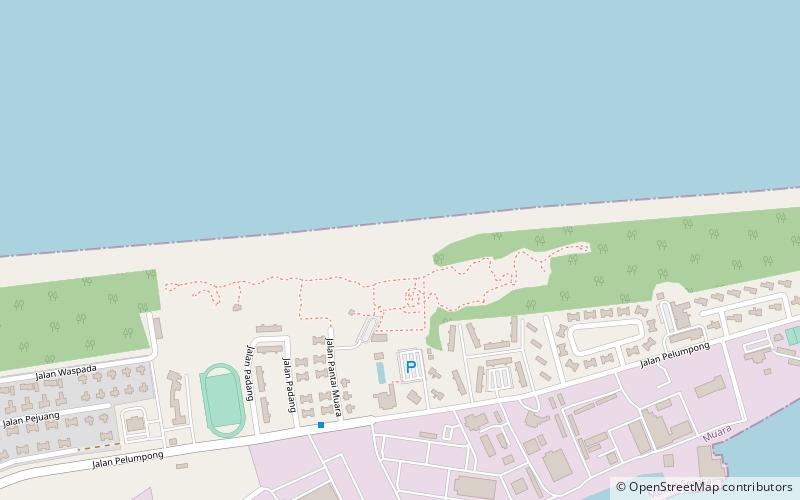 muara beach location map