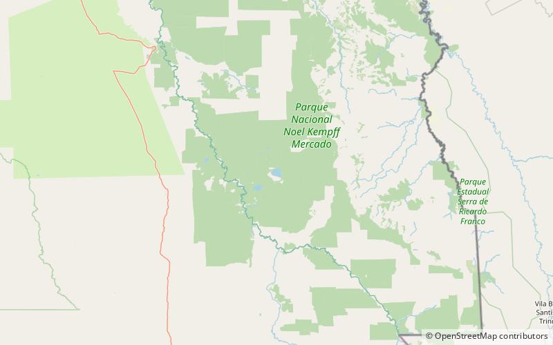 chaplin lake noel kempff mercado national park location map
