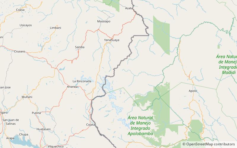 chusiqani parc national madidi location map