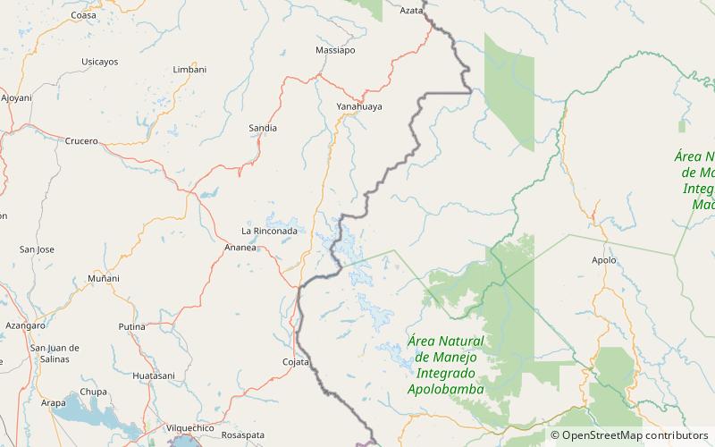 chawpi urqu parc national madidi location map
