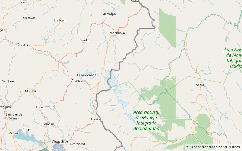 chinkani park narodowy madidi location map