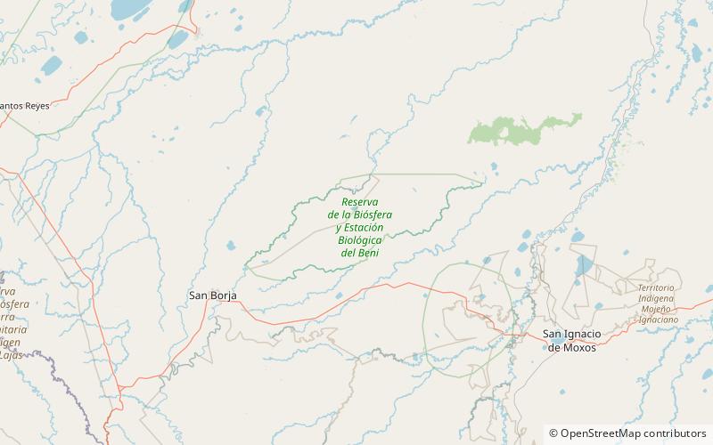 Beni Biological Station Biosphere Reserve location map