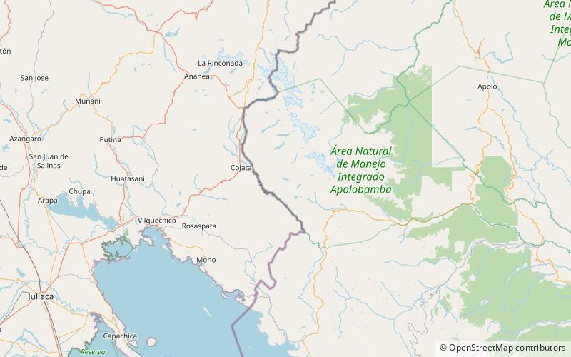janqu qala lake reserva de ulla ulla location map