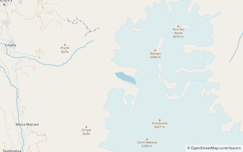 Laguna Glaciar location map