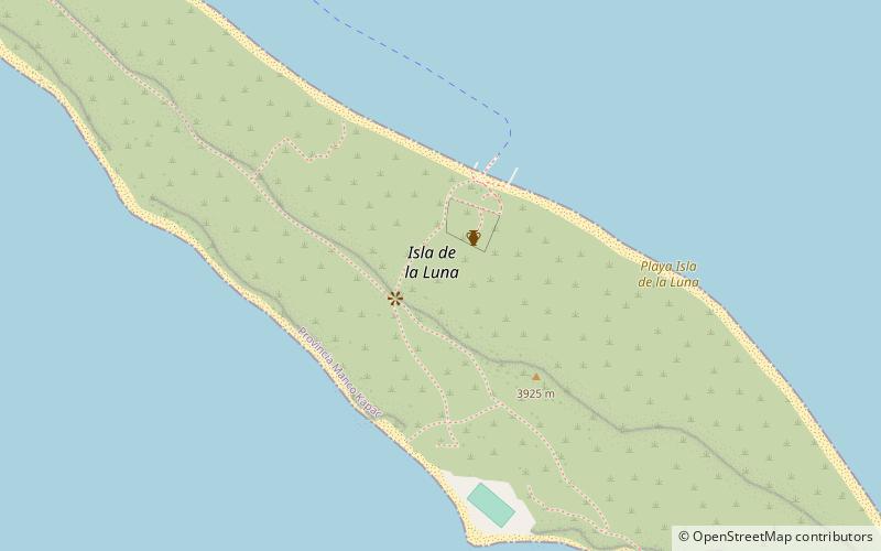 playa isla de la luna copacabana location map
