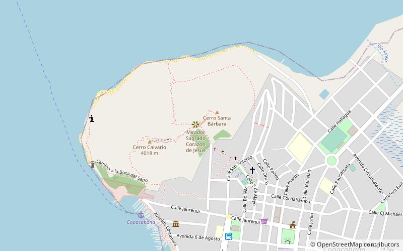 mirador sagrado corauon de jesus copacabana location map
