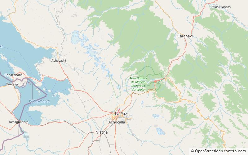 wiskachani huayna potosi location map