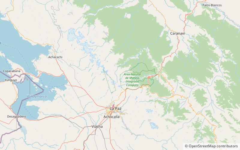 llampu huayna potosi location map