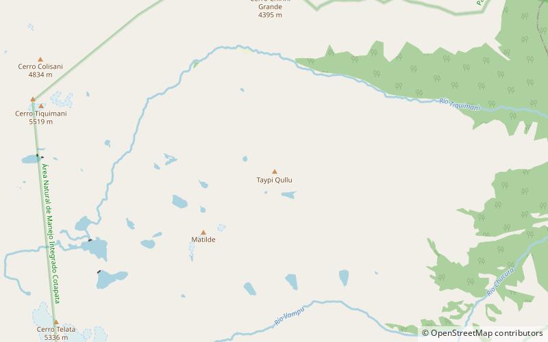 taypi qullu cotapata nationalpark location map