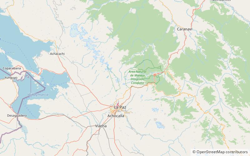 tilata huayna potosi location map