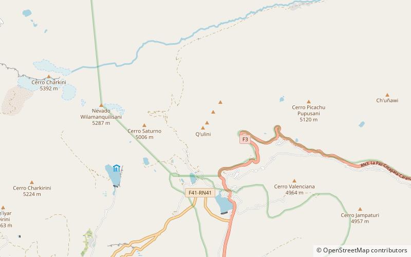 qulini cotapata nationalpark location map