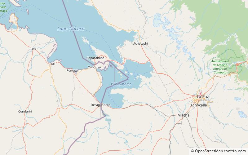 Wiñaymarka Lake location map