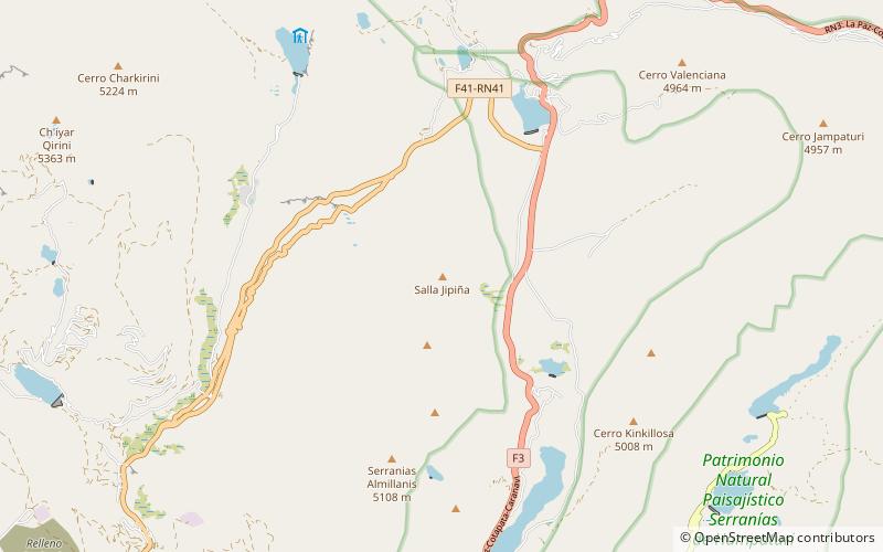 salla jipina chacaltaya location map