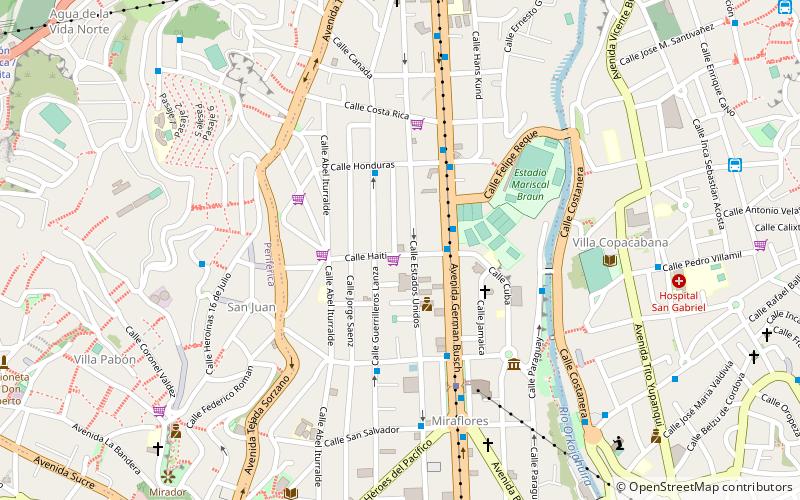 mercado haiti la paz location map