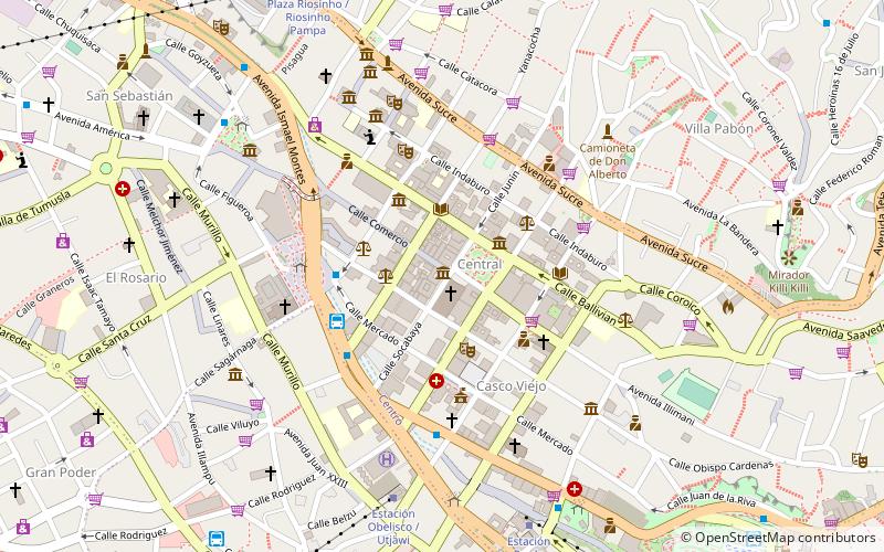 national museum of art la paz location map