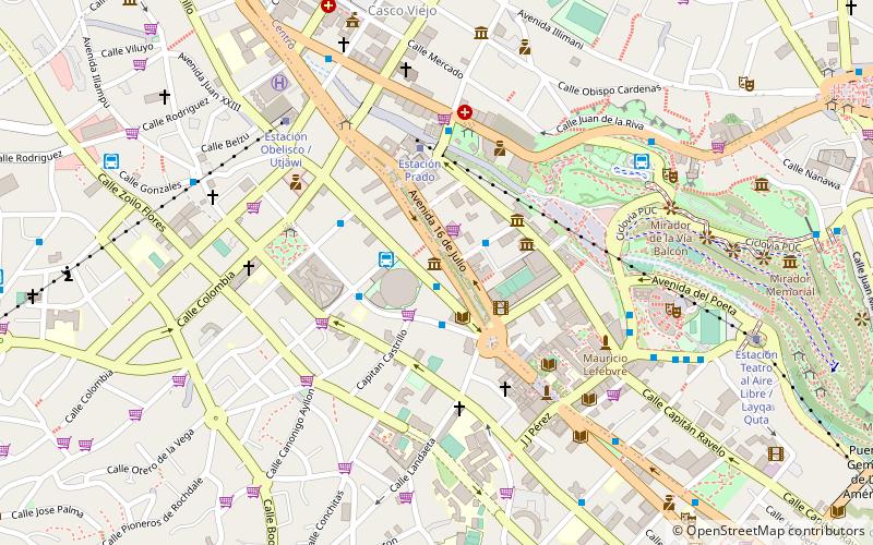 museum of contemporary art la paz location map