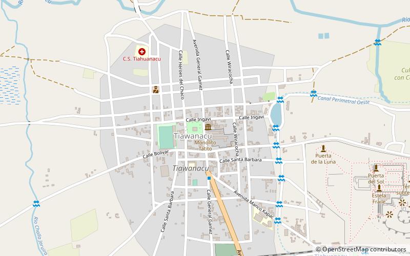 parroquial tiahuanaco location map