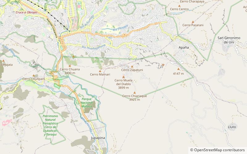 Muela del Diablo location map