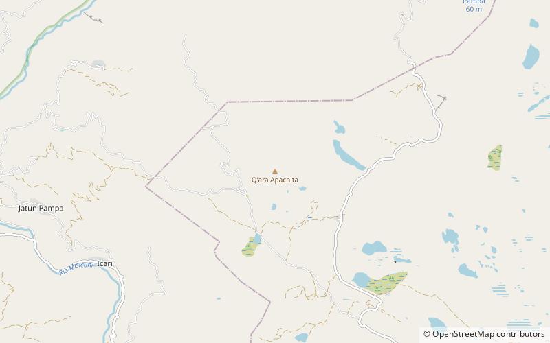 qara apachita parque nacional tunari location map