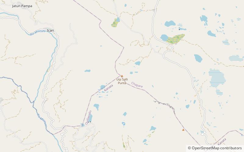 uqi salli punta parc national tunari location map