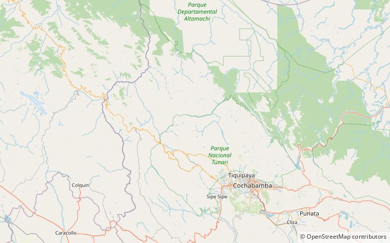 salla willki punta park narodowy tunari location map