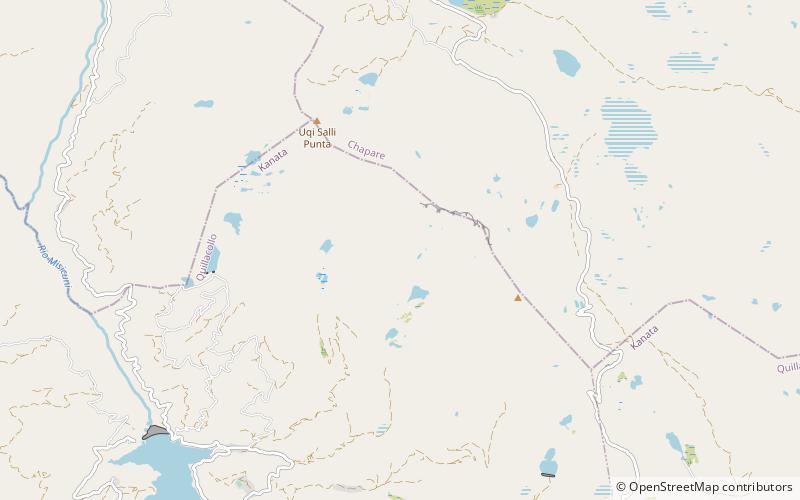qillqata parque nacional tunari location map