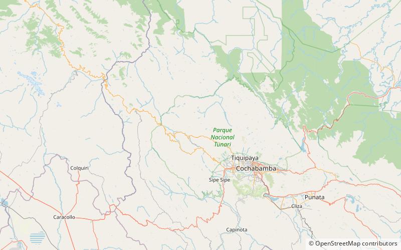 sankayuni park narodowy tunari location map