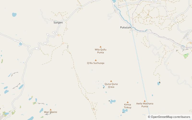 qillu suchusqa tunari national park location map