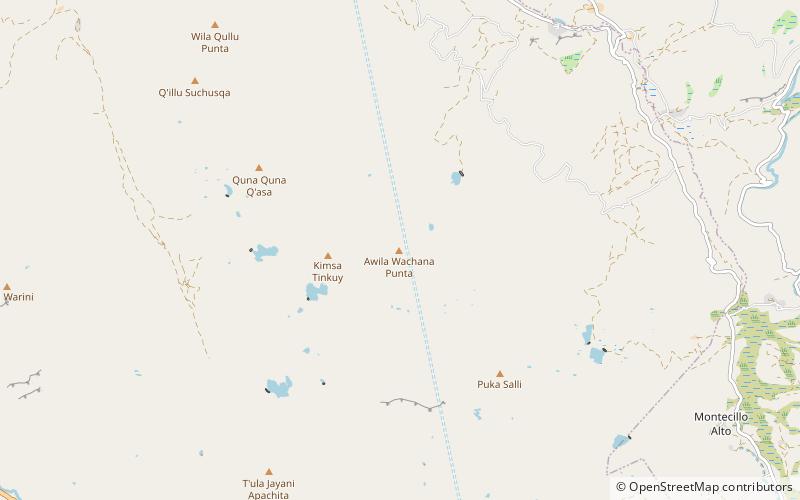 awila wachana punta nationalpark tunari location map