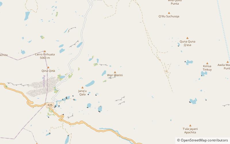 wari warini tunari national park location map