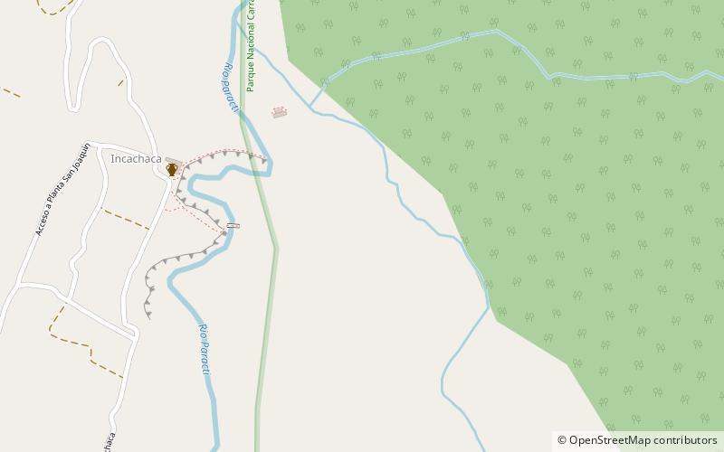 inkachaka park narodowy carrasco location map