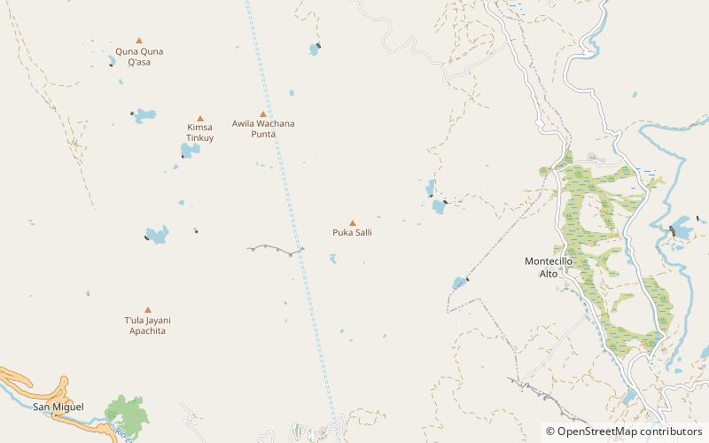 puka salli parc national tunari location map