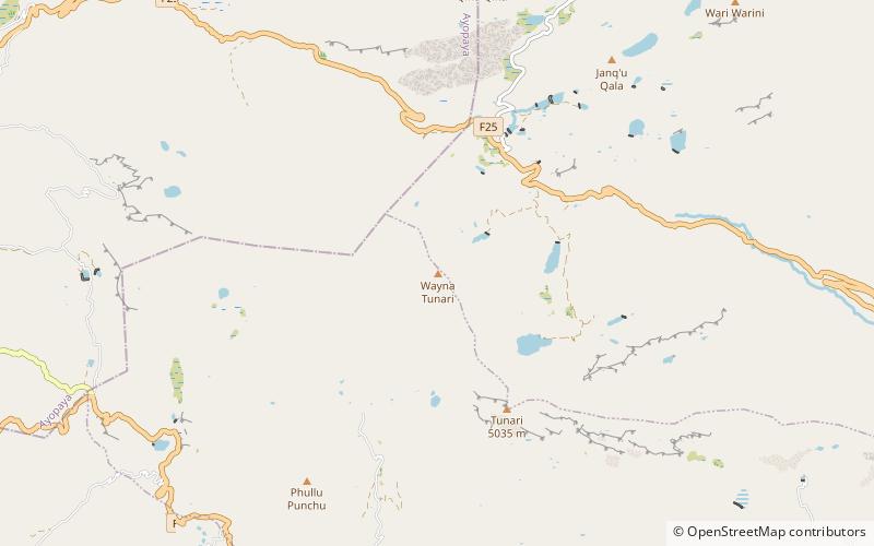 Wayna Tunari location map