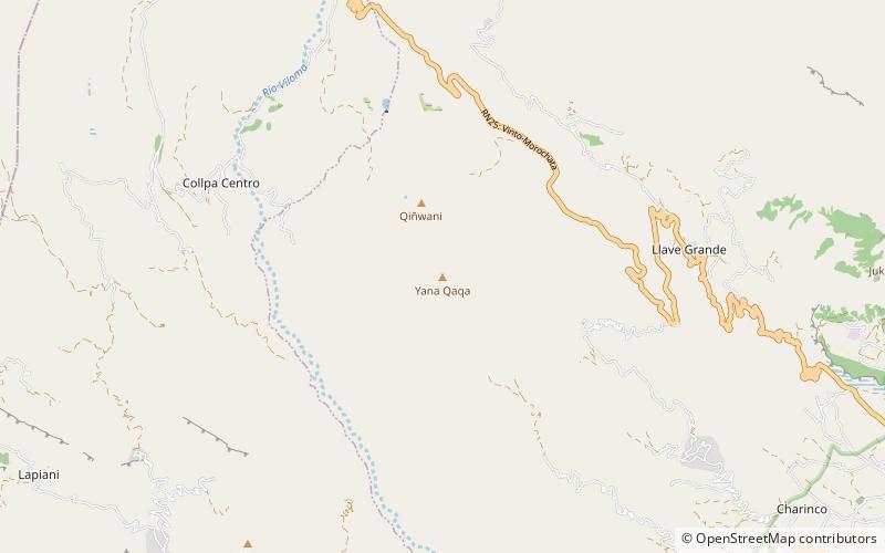 yana qaqa park narodowy tunari location map