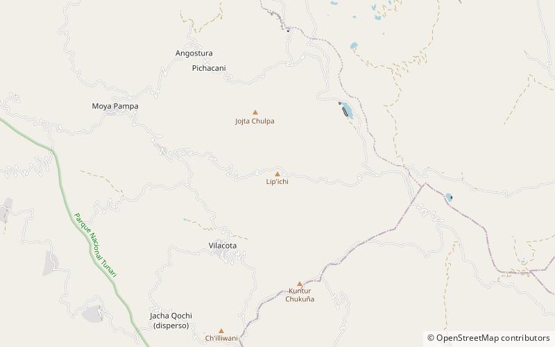 lipichi park narodowy tunari location map