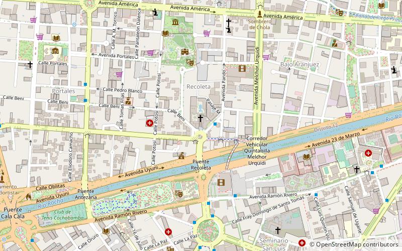 Templo de la Recoleta location map