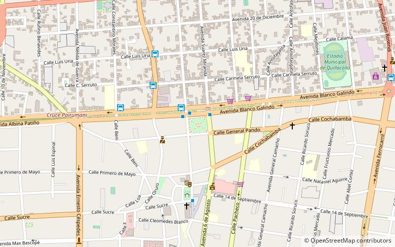 plaza bolivar quillacollo location map