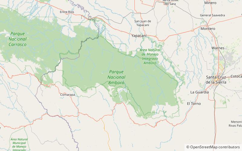 Amboró National Park location map