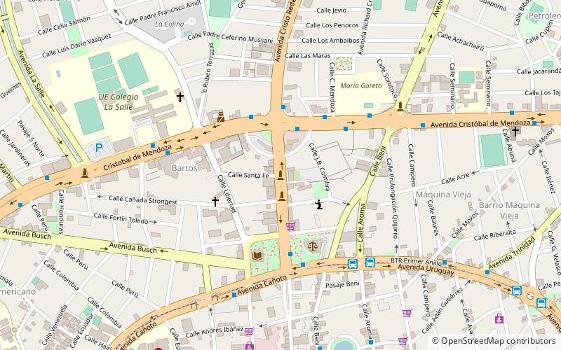avenida monsenor rivero santa cruz location map