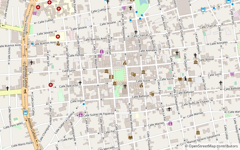 plaza 24 de septiembre santa cruz location map