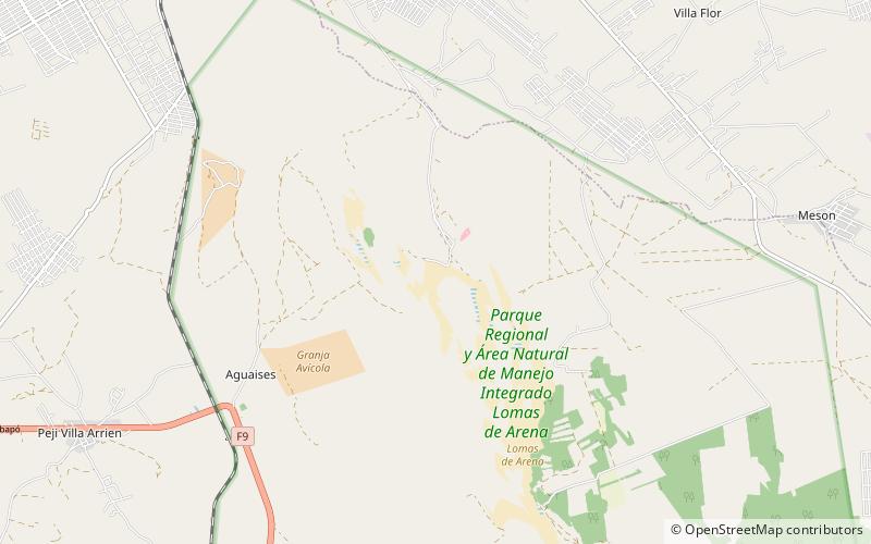 Lomas de Arena location map
